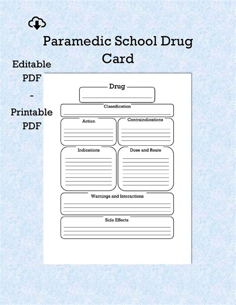 Paramedic drug cards. Things To Know About Paramedic drug cards. 