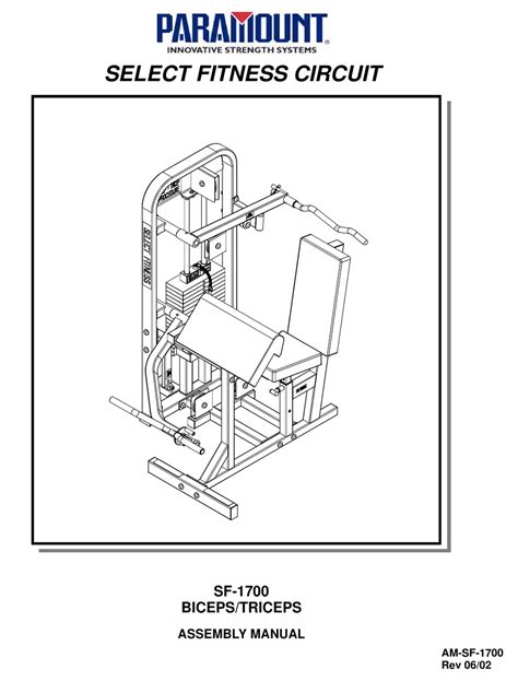 Paramount Fitness Home Gym Manuals - all-guidesbox.com