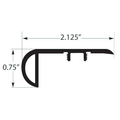 Paramount RigidCORE Keystone Trim Overlap Stairnose