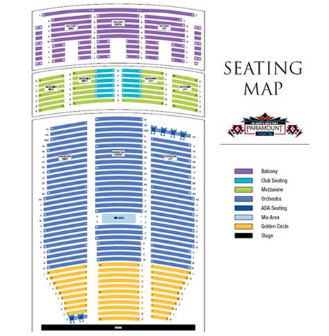 Paramount Theater Seating Chart Denver