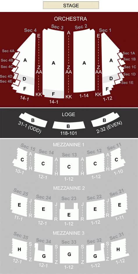 Paramount Theater Seattle Interactive Seating Chart Awesome Home