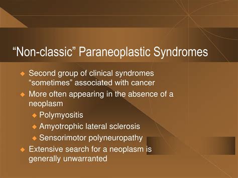 Paraneoplastic Polymyositis