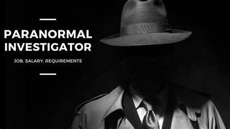 Paranormal Investigator Career *A job as a Paranormal Investigator falls under the broader career category of Life, Physical, and Social Science Technicians, All Other. The information on this page will generally apply to all careers in this category but may not specifically apply to this career title. ... Salary Info. Median Annual Wage .... 