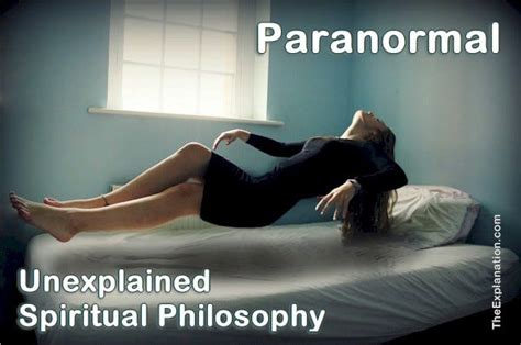 Paranormal. Real Activity Beyond Physical Explanation