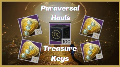You'll need Treasure Keys to do so, and these can be earned by completing Dares of Eternity (ideally on Legend difficulty for better loot), opening Paraversal Haul bundles, or purchasing Treasure .... 