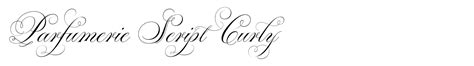 Parfumerie Script Curly Fonts