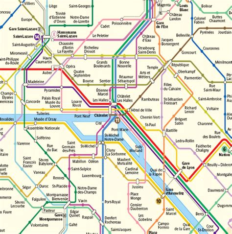 Paris Metro Map Subway Travel Guide Download the Map in PDF Plan