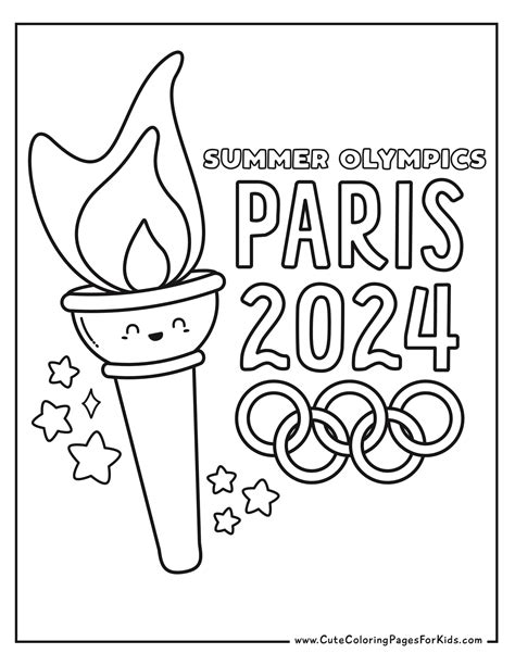 Paris Olympics Coloring Pages
