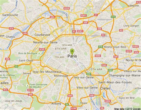 Paris bölge haritası