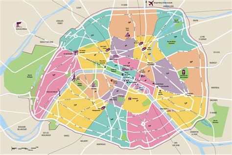 Paris city map. The Paris metro map allows you to visualize all the underground and aboveground lines that traverse the city to serve all of Paris within the city limits and the surrounding suburbs. After the extension of the first metro section beyond the gates of Paris in 1934, many lines now cross the ring road, strengthening the connection between the capital and … 