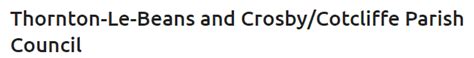 Parish council - Thornton-le-Beans & Crosby/Cotcliffe