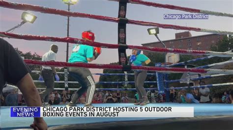 Park district hosting boxing events in August