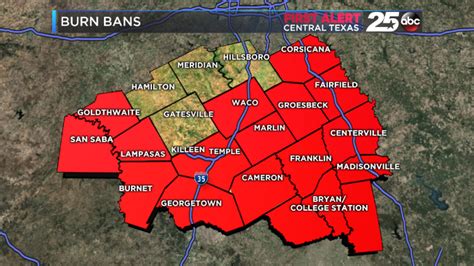 On May 7, 2024, the Commissioners Court extended the declaration to June 4, 2024. McLennan County is currently not under a burn ban. However, McLennan County has a Red Flag Warning Burn Ban Order in place. A Red Flag Warning Burn Ban Order bans any burning in the unincorporated areas of the county only when a Red Flag …. 