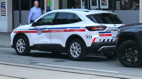 Parking enforcement officer’s vehicle T-boned in downtown crash
