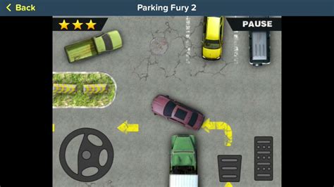 Parking Fury. Parking Fury is an amazing driving game in which you must attempt to show off your parking skills. There is a myriad of different levels to play - each one presents a different parking spot and setup. As you try and park you must avoid the obstacles and of course watch out for other cars!. 