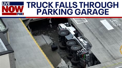 One person was hurt following a partial parking lot c