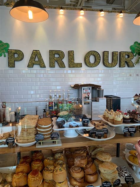 Parlour vegan bakery. Specialties: All vegan bakery specializing in cupcakes, donuts, empanadas, cinnamon rolls, pizza rolls, cookies, salads with gluten free options. Unique and creative flavors. Locally roasted coffee from Panther and organic locally blended teas by Blended. Established in 2015. Our first store opened May 2015 in Plantation, Florida. Parlour has now expanded to its second location in Boca Raton, FL. 