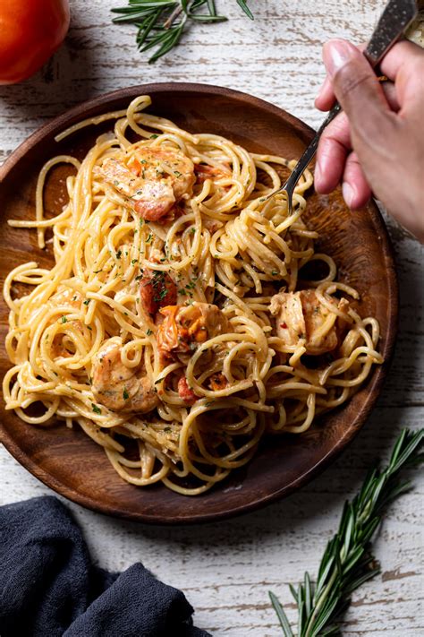 Parmesan Garlic Shrimp Scampi with Linguine - Sweet Tea