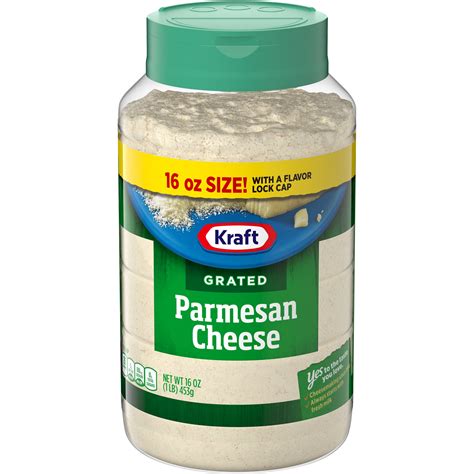 Parmesan cheese grated. Kraft grated Parmesan cheese is tasty and works as topping or added into cooked sauces. The container has a shaker or pour option. All win/win! Having said all of this, I never hesitate to update my reviews should new info seem useful. All of my reviews reflect my honest, personal experience with the reviewed item - your experience may be ... 