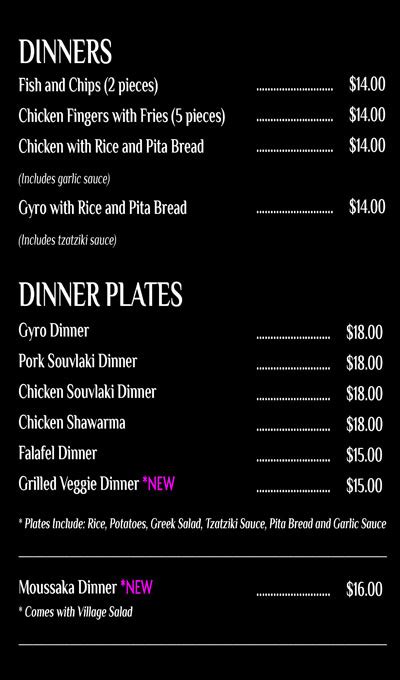 Paros grille menu. MENU. JOIN US. HOURS. Monday - Sunday 11:30 am to 2:00 am. ADDRESS. 119 Yorkville Ave, Toronto, ON M5R 1C4. A classic Greek experience located in the heart of … 