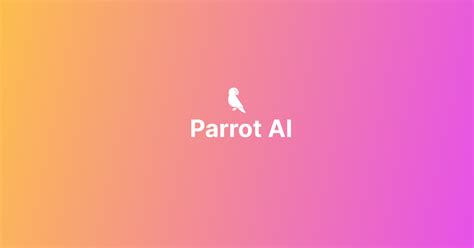 Parrot ai video generator.  Try our free AI Avatar Video Generator today. com: Voice-Ov...