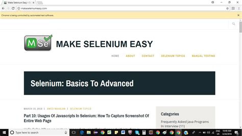 Part 11: Usages Of Javascripts In Selenium - Make Selenium Easy