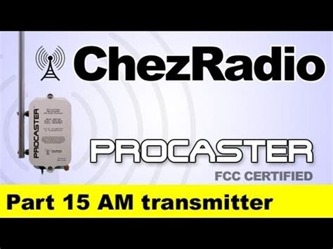 Part 15 transmitter amazon.  If using a certified part 15 transmitter on AM a...