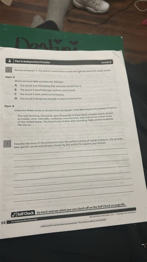 Part 5 independent practice lesson 9 answers.  Navigating the Platform:...