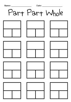 Part Part Whole Template