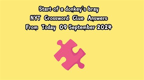 Part of a bray Crossword Clue Answers