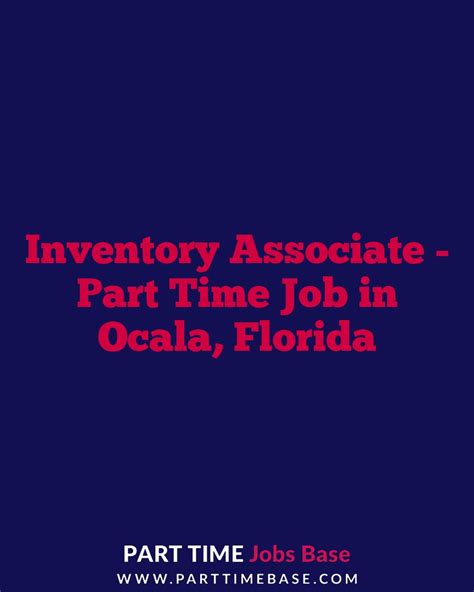 Part time jobs ocala fl. Team Select Home Care 3.9. Ocala, FL 34471. $24 - $30 an hour. Full-time + 3. Monday to Friday + 7. Easily apply. As a Team Select home health nurse, begin your day with a smile and a whole heart as you arrive at your patient's home to start care. Hiring ongoing. View similar jobs with this employer. 