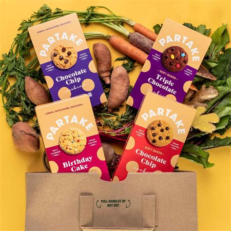 Partake foods. About Partake Foods. Created in 2016 by Founder and CEO Denise Woodard, when her daughter was diagnosed with multiple food allergies, Partake is a Certified B Corp that works to provide everyone the ability to partake and share in life’s joys—big and small. The Black-owned, women-led company offers delicious, allergy … 