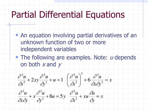 Partal Diff Equations
