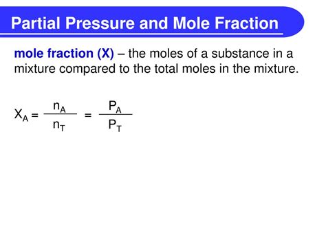 Partial pressure formula mole fraction.  Mar 7, 2026 · Adjective partial (comparative more par...