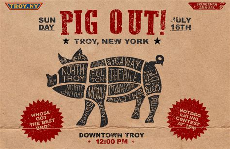 Participating restaurants announced for Troy Pig Out