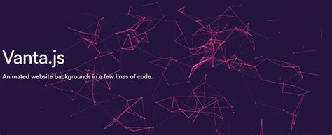 Particle Effect One Page Websites