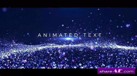 Particle Light Intro After Effects Templates Motion Array