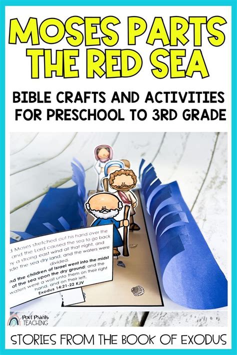 Parting the red sea lesson for kids.  This story Lesson 12 Israelites Escape...