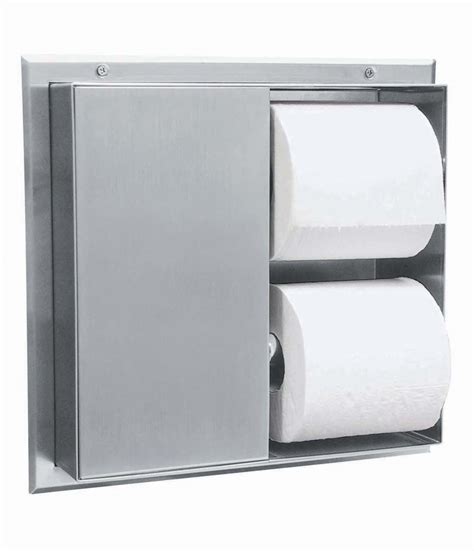 Partition-Mounted Multi-Roll Toilet Tissue Dispenser (Serves 2 ...