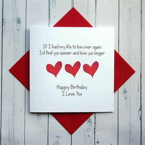 Partner Birthday Card - Etsy