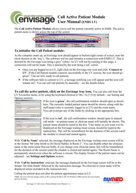 Partners Patient Call Display EMIS