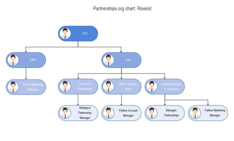 Partnership organizational structure.  Open this template to view a detailed example of...