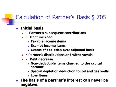 Partnerships: How to Calculate Partner Basis