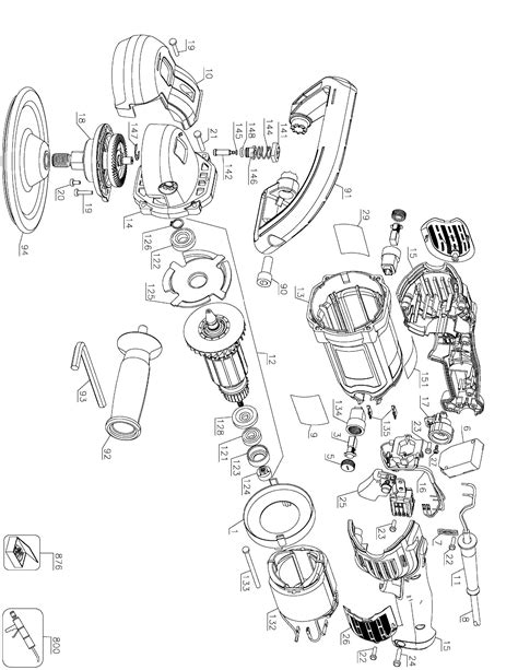 Parts List for DWP849 Type 1