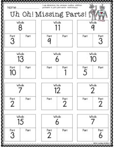 Parts Of Addition Problem Worksheets Worksheet Hero