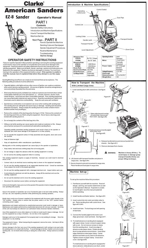 Parts and service manual ez 8 sander. - Nachapostolische zeitalter in den hauptmomenten seiner entwicklung.