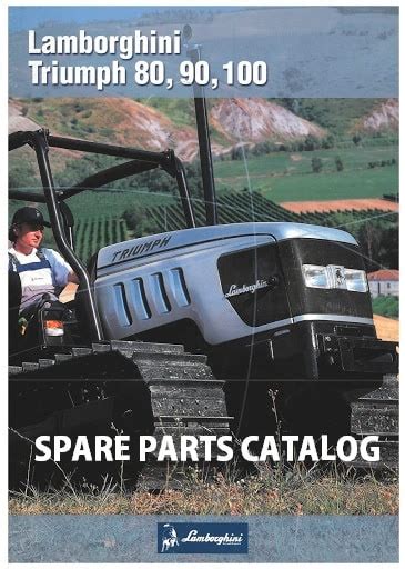 Parts catalog and service manual for Lamborghini tractor