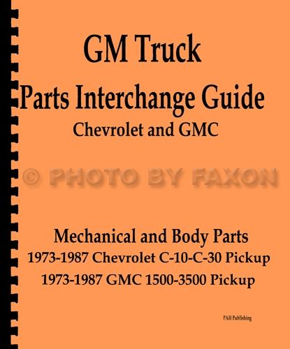 Parts interchange manual g body chevrolet. - Ricoh mp 2000 service manual free download.