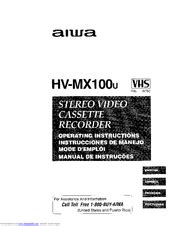 Parts list manual aiwa hv mx100 video cassette recorder. - Textes relatifs à la nationalité marocaine..