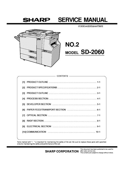 Parts list manual sharp sd 2060 sd 2060l copier. - Contribution à l'histologie de sphenodon punctatus gray.